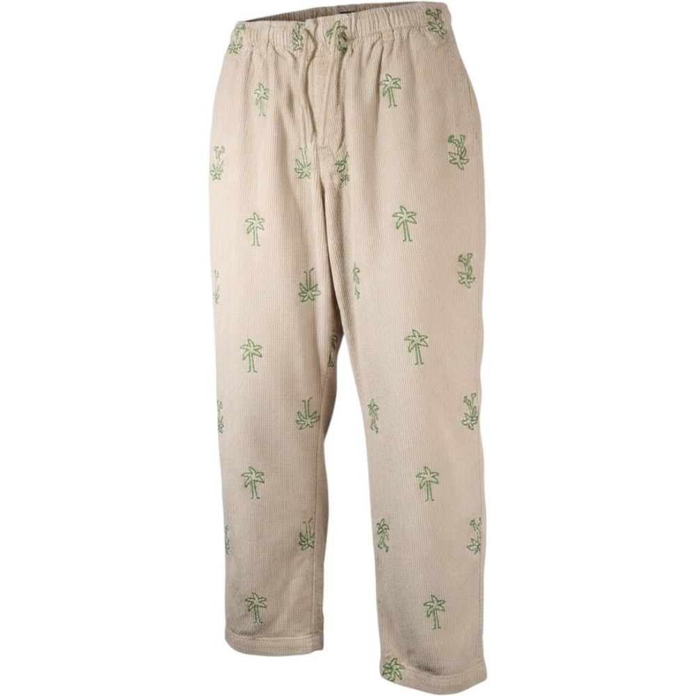 Urban Outfitters Mens Large Low Hung Corduroy Palm Tree‎ Embroidered Pants